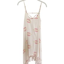 Billabong Sunlit Summer Print Fringe Dress Small - $37.40