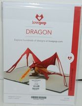 Lovepop LP1240 Dragon Pop Up Card  White Envelope Cellophane Wrap image 6