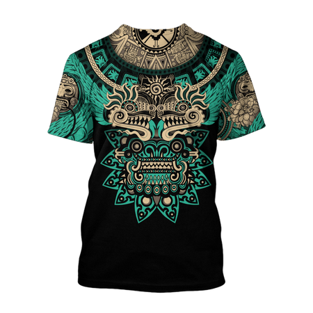 Mexican Aztec Quetzon Mayan Men&#39;s Casual T-shirt Street Fashion Classic ... - $9.99
