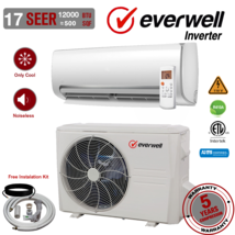 12000 BTU Mini Split Air Conditioner Inverter Cold Only Ductless 110V 17... - $473.22