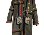 Coloratura S/M small medium wool olive green coat southwest concho lined... - $207.89