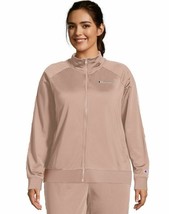 Champion Track Jacket Zip Tonal Stripe Dream Pink Pockets Women&#39;s Plus Size 3X - £35.48 GBP