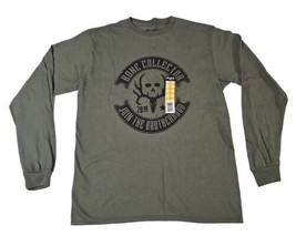 Bone Collector Mens Green Long Sleeve Crew Neck Graphic Tee Hunting Shirt Size M - £14.08 GBP