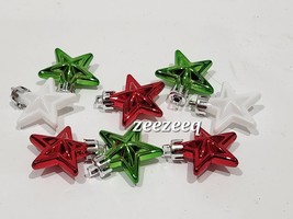 8pc Christmas Grinch Red Green MINI Plastic 1.5&quot; Ornaments Decor - £10.82 GBP