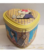 Vintage Snoopy Peanuts metal bank w/lock and key Lucy Linus beach by FLOMO - $22.99