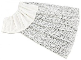 Premium Blanket With Loops Color: Grey/Cream, Microfibre 51 3/16x70 7/8in - £50.13 GBP