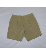 Tommy Bahama Shorts Pleated Silk Blend Shorts Beige Mens Size 34 Pleated - £13.44 GBP