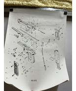 vtg Mod 92fs Disassembled ￼parts diagram Poster 19x25” - $1,027.05 MXN