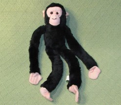 15&quot; Wild Republic Hanging Monkey Chimp Plush Stuffed Animal Black Sticky Hands - £7.03 GBP