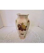 VTG ROYAL WORCESTER PALISSY VASE ROYALE COLLECTION FRUIT  ENGLAND 8.75&quot; ... - $24.70