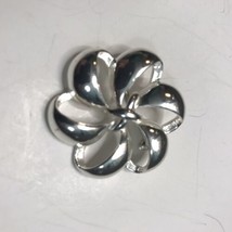 Vintage Napier Silver Tone Flower Brooch - £9.74 GBP