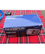 Vintage Olympus Trip 500 Point &amp; Shoot Camera 35mm Silver Color NOS - $97.39 CAD