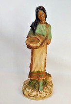 Southwest Girl W/ Papoose Baby Homco 1980 Chalkware Statue Figure LARGE 14&quot; - £11.07 GBP