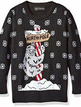 Alex Stevens Little Boys’ Sloth Pole Sweater, Black Combo, Size 4 - £15.93 GBP