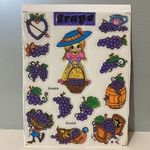 Vintage Puffy N Smell Grape Scratch ‘N Sniff Stickers - £27.45 GBP