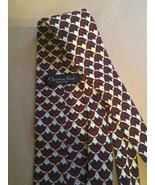 Christian Dior Monsieur Men&#39;s Vintage Neck Tie reddish; gray white prints - $9.90