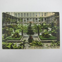 Postcard New York City Park Avenue Hotel Palm Garden Antique UNPOSTED RARE - £12.05 GBP