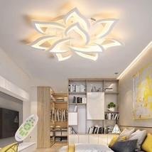 Led Dimmable Ceiling Light Modern Flower Shape Ceiling Lamp Fixture Living Room - £187.62 GBP