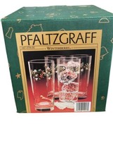 Vtg Pfaltzgraff Winterberry Tumblers 15 Oz Set Of 4 Glasses Boxed Set No 1 - $23.38