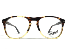 Persol Eyeglasses Frames 9649-V 1024 Ebano e Oro Yellow Tortoise Round 52-18-145 - $97.96