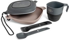 Uco 6-Piece Camping Mess Kit With Bowl, Plate, Camp Cup, And Switch Spork - £33.01 GBP