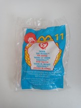 New 1999 McDonalds Happy Meal Toy #11 Ty Teenie Beanie Nook the Husky. - $54.72 MXN