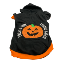 Halloween Pumpkin Outfit/Costume Hoodie for Size Small Dog Clothes - £5.65 GBP