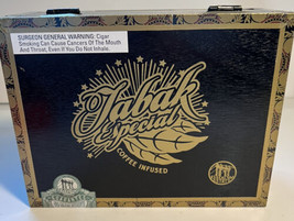 Cigar Box Empty Tabak Held Coffee Infused Especial Robusto Negra Size 9x7x3.5 - £9.56 GBP