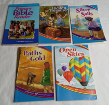 A Beka 2nd Grade Reader Lot of 5 2-7, 2c, 2g, 2h, Bible Open Skies Silver Paths - £15.72 GBP