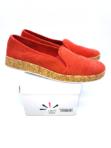 Isaac Mizrahi Rosie Suede Slip-On Cork Sneakers - RED, US 9M - £19.52 GBP