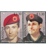 Kosovo 2018. Military Heroes of Kosovo (MNH OG) Set of 2 stamps - £6.05 GBP