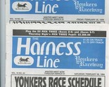 2 Yonkers Raceway Harness Line Programs February 1994 - $17.82