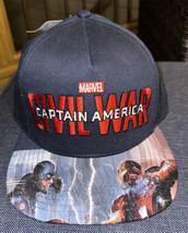 Marvel Civil War Captain America Iron Man Avengers Snapback Hat one size New - £11.06 GBP
