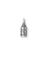 Sterling Silver 3D Medicine Bottle Charm for Charm Bracelet or Necklace - €40,23 EUR