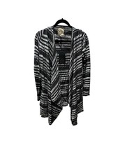 CHASER DRAPED OPEN FRONT CARDIGAN HAVANA SPACE DYE MEDIUM NEW NWT - $22.76