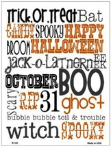 Halloween Phrases Halloween Humor Metal Sign 9&quot; x 12&quot; Wall Decor - DS - £18.79 GBP