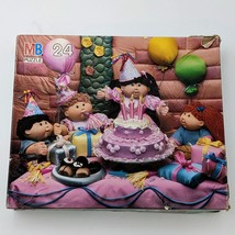 Cabbage Patch Kids Birthday Party 24 Pc Puzzle - Used (MB, 1990) Complete - $9.89
