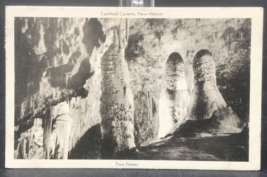 1948 Twin Domes Carlsbad Caverns NM New Mexico Postcard Cancelled - £7.52 GBP