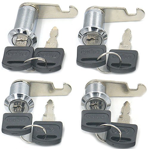 Bluemoona 2 Sets - Zinc Alloy Drawer Lock Desk wardrobe Furniture Cabinet locker