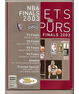 2003 NBA finals Program Spurs Nets - $1,423.96 MXN