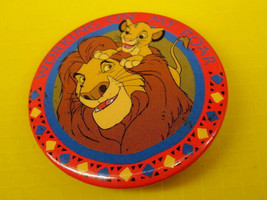 Lion King Collectable Simba &quot;Working On My Roar&quot; Badge Button Pinback Vi... - £11.66 GBP