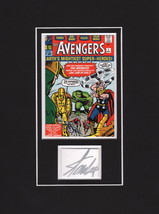 Stan Lee Signature Matted Signed Avengers #1 Jack Kirby Art ~ Hulk Thor Iron Man - $247.49