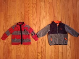 Lot of 2 Carter’s Baby Fleece Jacket Size 9 Months Zipper Fall Spring - $15.83