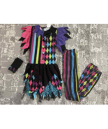 pre-own Twisted CIRCUS CLOWN Halloween Costume sz M (8-10) girls scary o... - $276.14 MXN