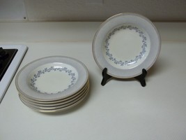 Ashton &amp; Hayes Lattice ~ Set of 7 Rimmed Bowls ~ 8 1/2 Inch - $44.50