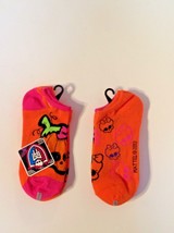 Mattel Monster High Socks 2 Pair Adult Womens Orange Pink Sz 9-11 Goth Emo - £5.97 GBP