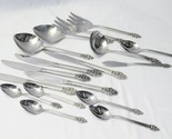 Oneida Vinland Stainless Spoons Meat Forks Gravy Ladle Lot of 17 - $39.19