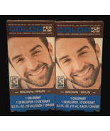 Color For Him Brush In Color Gel Brown Mustache Beard Sideburns 5 Minute... - $12.73