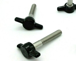 1/4&quot;- 20 X 1 1/2&quot; Thumb Screws Tee Wing Bolt  Delrin Head  SS   4 per package - £9.67 GBP