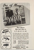 1949 Print Ad Bomber Bait Bomberette, Knot Head Fishing Lures Gainesvill... - $14.38